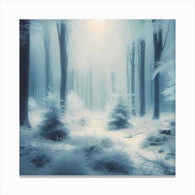 Snowy Forest Canvas Print