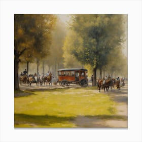 Horse Drawn Carriage Canvas Print