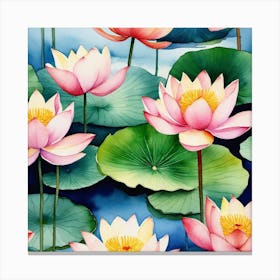 Lotus Flower 71 Canvas Print