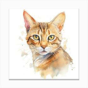Cheetoh Cat Portrait 1 Canvas Print