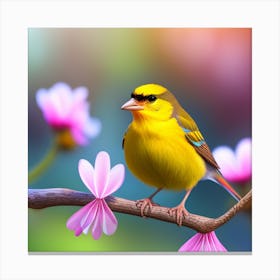 Yellow Finch Canvas Print