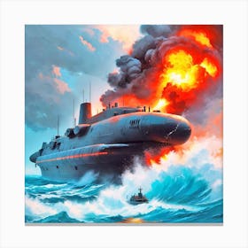 Russian Submarine 1 Canvas Print
