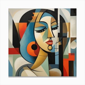 Cubism Cuban Woman 04 Canvas Print