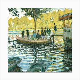 Claude Monet - Bateau Mouche Canvas Print