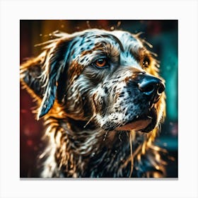 Senior Dog Canvas Print