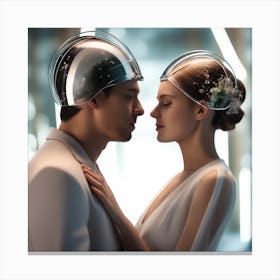 Futuristic Couple 134 Canvas Print