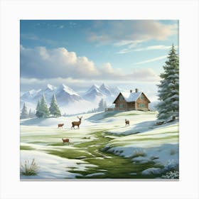 Winter Landscape 3 Canvas Print