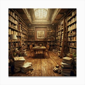 Library Canvas Print