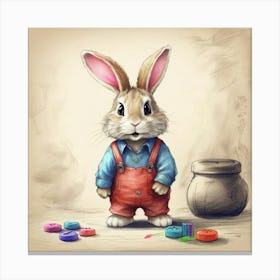 Cute Bunny Canvas Print