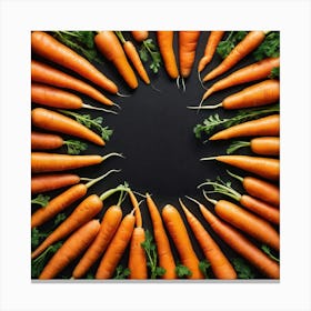 Carrots In A Circle 2 Canvas Print