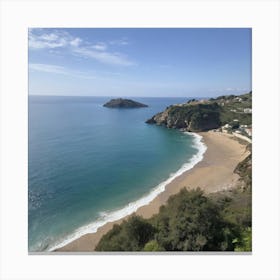 Mediterranean Beach Canvas Print