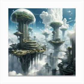 Futuristic City 126 Canvas Print