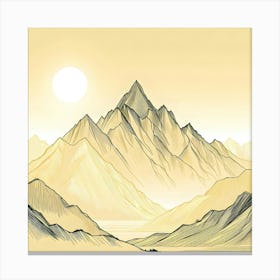 Chinese Mountains Canvas Print