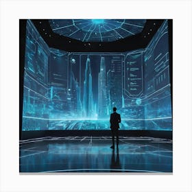 Futuristic City 20 Canvas Print