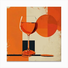 Aperol Minimalist Art Canvas Print