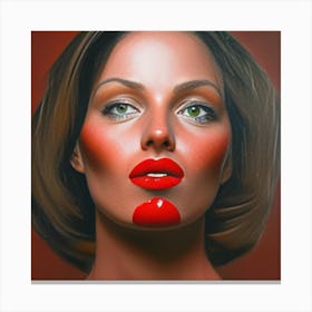 Red Lipsx Canvas Print