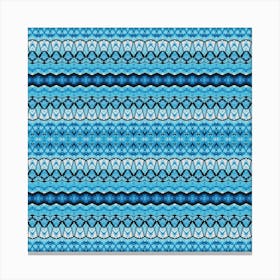 Blue And White Stripes Canvas Print