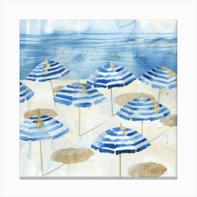 Beach Umbrellas 3 Canvas Print