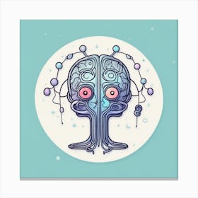 Brain Icon 2 Canvas Print