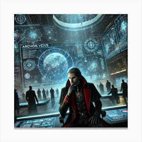 Archon Vexis Planning Scene Canvas Print