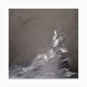 White Light   - A mesmerizing and ethereal artwork that captures the magic and mystery of a moonlit night. The piece features a predominantly white colour palette, with subtle variations in tones and textures that create a sense of depth and luminosity. Canvas Print