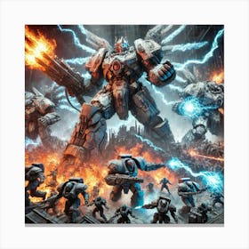 Kaiju Commanders Role Converted Canvas Print