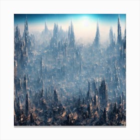 Sci fi City Canvas Print