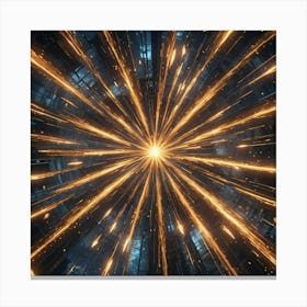 Abstract Light Burst 6 Canvas Print