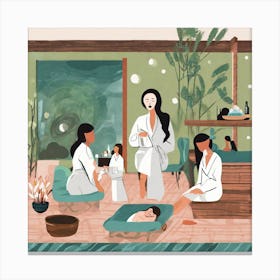 Day At The Spa Canvas Print