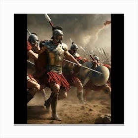 Spartan Warriors Canvas Print