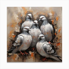 Pigeons Canvas Print