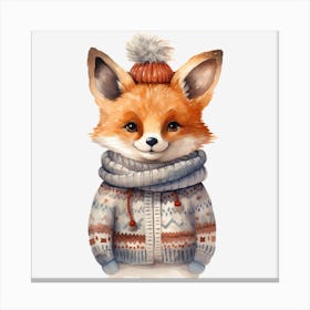 Winter Fox 1 Canvas Print