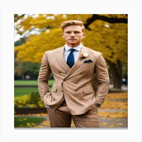 Man In A Suit Canvas Print