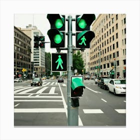 Pedestrian Crossing - Pedestrian Stock Videos & Royalty-Free Footage 1 Canvas Print