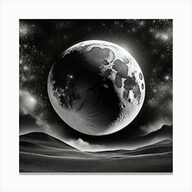 Moon night Canvas Print