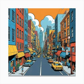 New York City Street Canvas Print