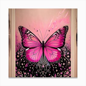 Pink Butterfly 1 Canvas Print