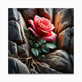 Mountain Rose Canvas Print