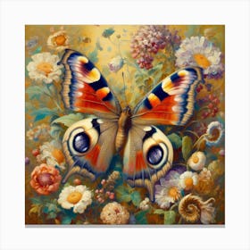 Peacock Butterfly 3 Canvas Print