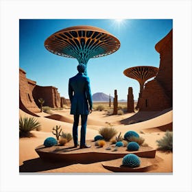 Man In The Desert 212 Canvas Print