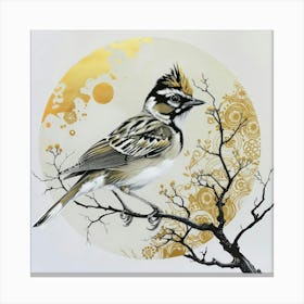 Bird On A Branch 17 Canvas Print