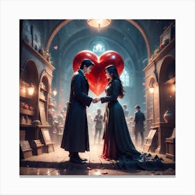 Love Story 1 Canvas Print