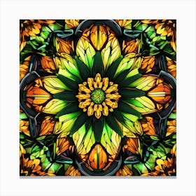 Stained Glass Pattern Canvas Print