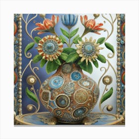 Vase Unique And Rare Decorative Antique 20 Canvas Print