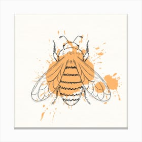 Bee Splash Canvas Print