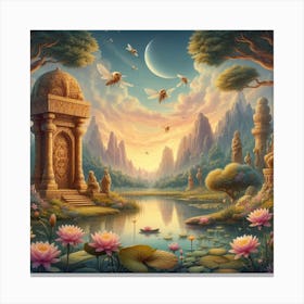 Ancient mystical scenery 3 Canvas Print