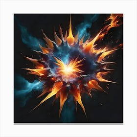 Burst Of Fire Canvas Print