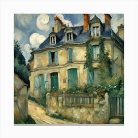 House On The Corner Canvas Print