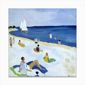 La Plage Matisse 9 Canvas Print