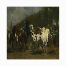 Horse Race Canvas Print